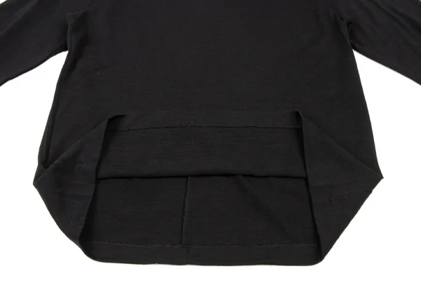 COMME des GARCONS NOIR Wool Back Zip Faux Fur T Shirt K-136491_007