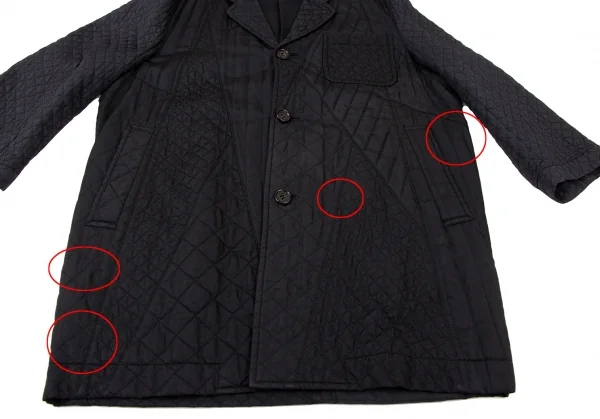 tricot COMME des GARCONS Switching Padding Quilted Coat K-136497_010