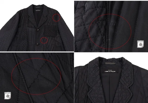 tricot COMME des GARCONS Switching Padding Quilted Coat K-136497_003