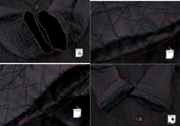 tricot COMME des GARCONS Switching Padding Quilted Coat K-136497_009