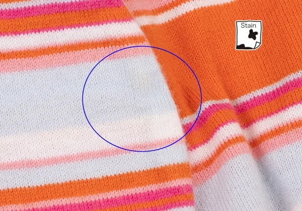 COMME des GARCONS Stripe Check Switching Asymmetry T Shirt K-136499_008