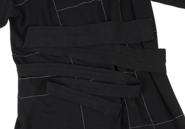 COMME des GARCONS Washed Block Stitch String Knit Dress K-136500_011