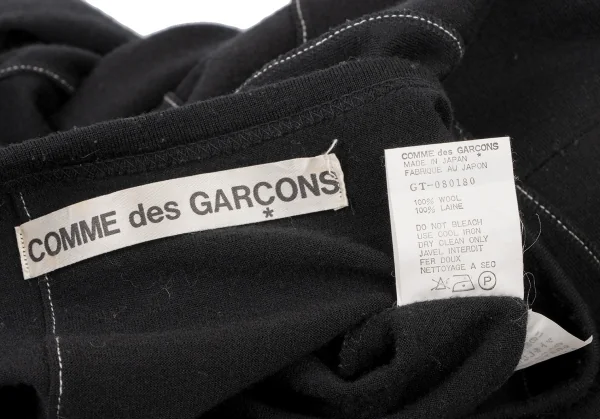 COMME des GARCONS Washed Block Stitch String Knit Dress K-136500_014