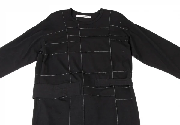 COMME des GARCONS Washed Block Stitch String Knit Dress K-136500_003