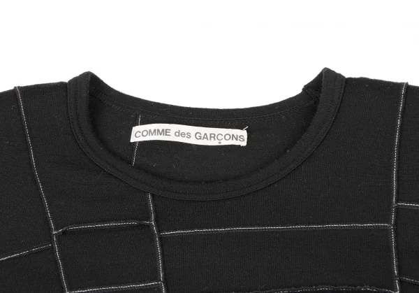 COMME des GARCONS Washed Block Stitch String Knit Dress K-136500_004