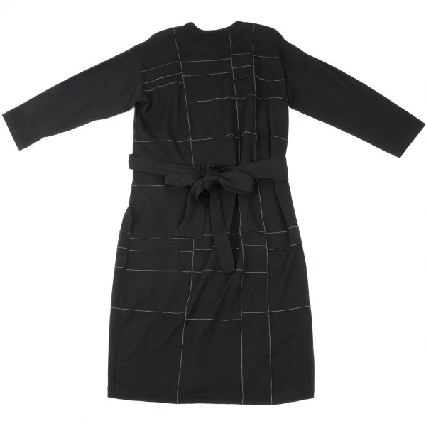 COMME des GARCONS Washed Block Stitch String Knit Dress K-136500_009
