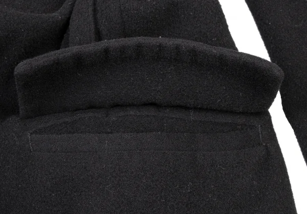 COMME des GARCONS Wool Blend Back Belt Double Coat K-136501_012