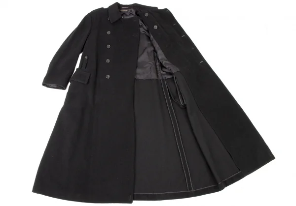 COMME des GARCONS Wool Blend Back Belt Double Coat K-136501_014