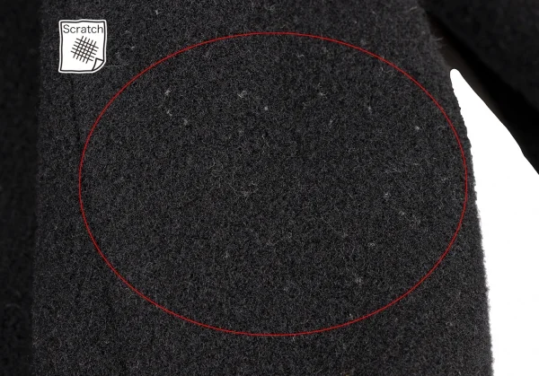 COMME des GARCONS Wool Blend Back Belt Double Coat K-136501_017