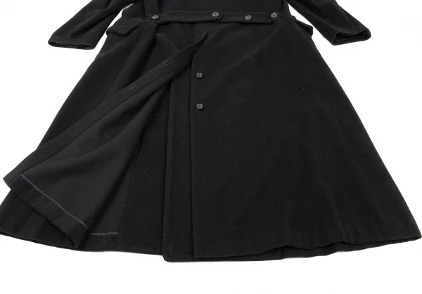 COMME des GARCONS Wool Blend Back Belt Double Coat K-136501_019