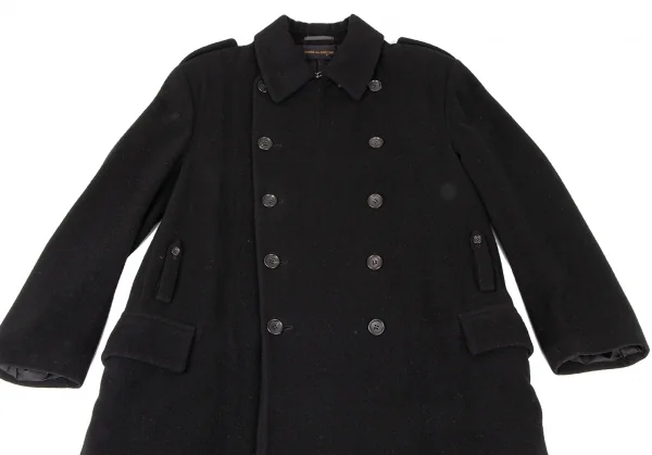 COMME des GARCONS Wool Blend Back Belt Double Coat K-136501_003