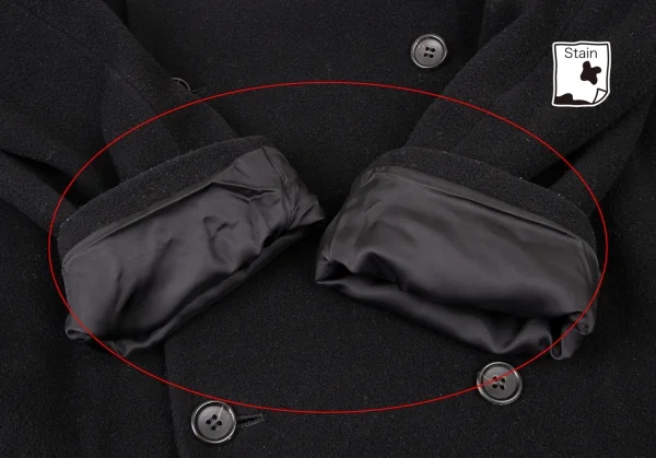 COMME des GARCONS Wool Blend Back Belt Double Coat K-136501_009
