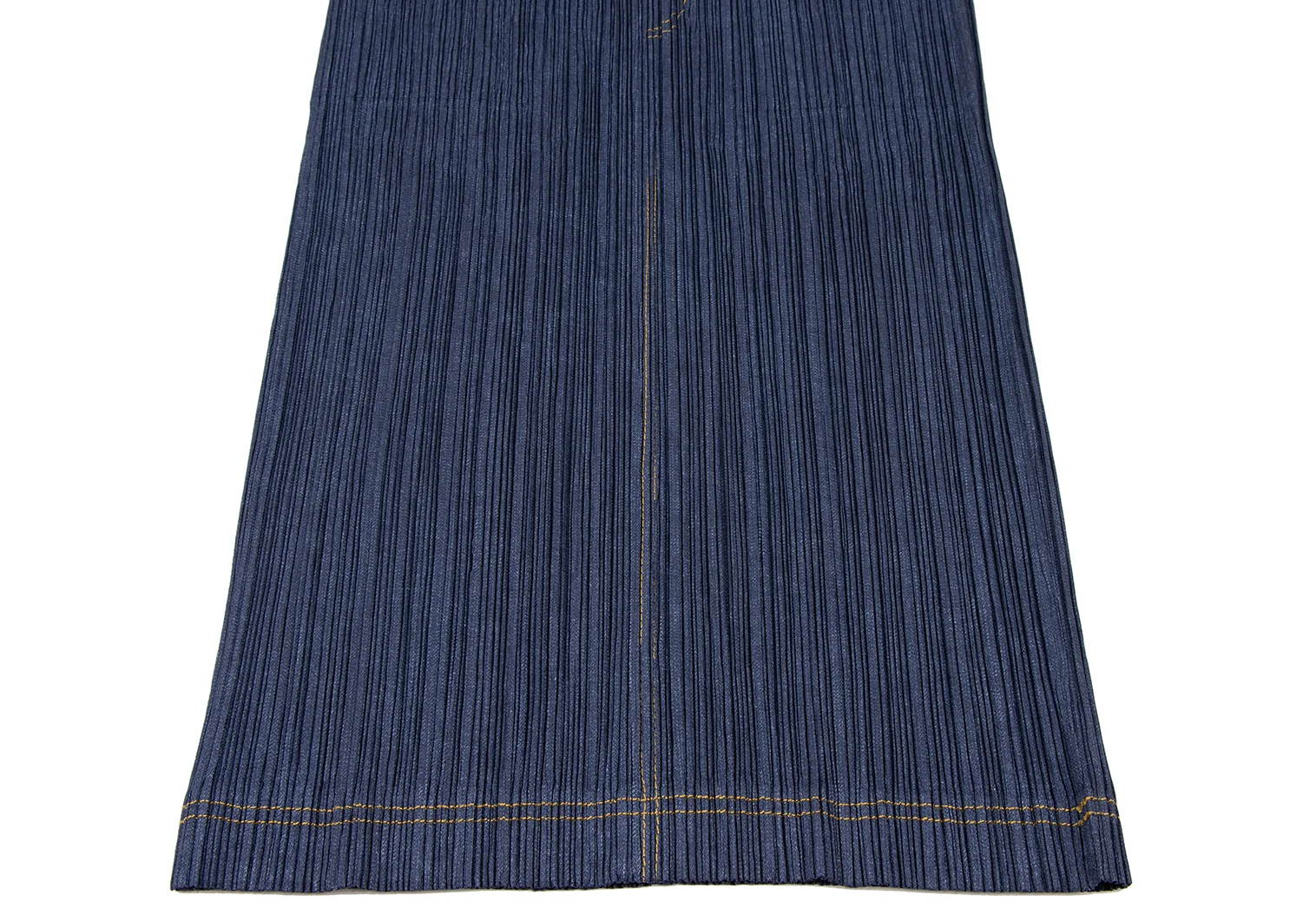 プリーツプリーズ PLEATS PLEASE デニム転写プリント ジャケット 紺 プリーツプリーズPLEATS PLEASE デニム転写プリントステッチ