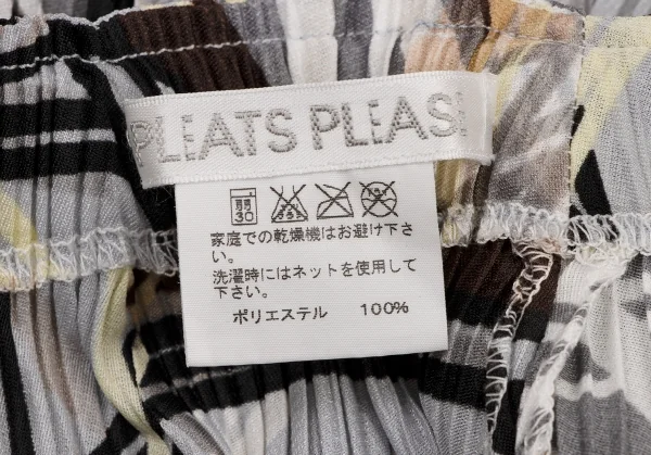 PLEATS PLEASE Graphic Printed Pleats Flare Skirt K-136517_012