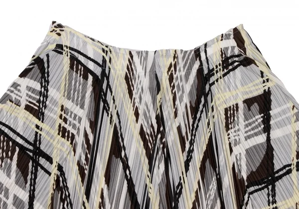 PLEATS PLEASE Graphic Printed Pleats Flare Skirt K-136517_003