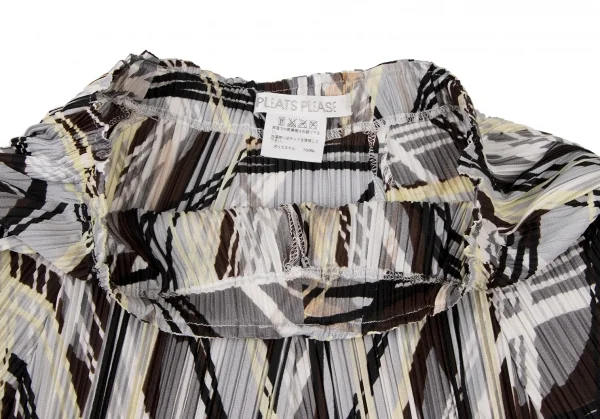 PLEATS PLEASE Graphic Printed Pleats Flare Skirt K-136517_005