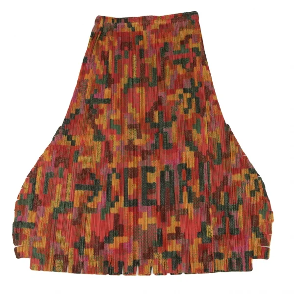 PLEATS PLEASE 8BIT GAME CLEAR Printed Cutting Flare Skirt K-136519_002