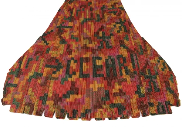 PLEATS PLEASE 8BIT GAME CLEAR Printed Cutting Flare Skirt K-136519_005