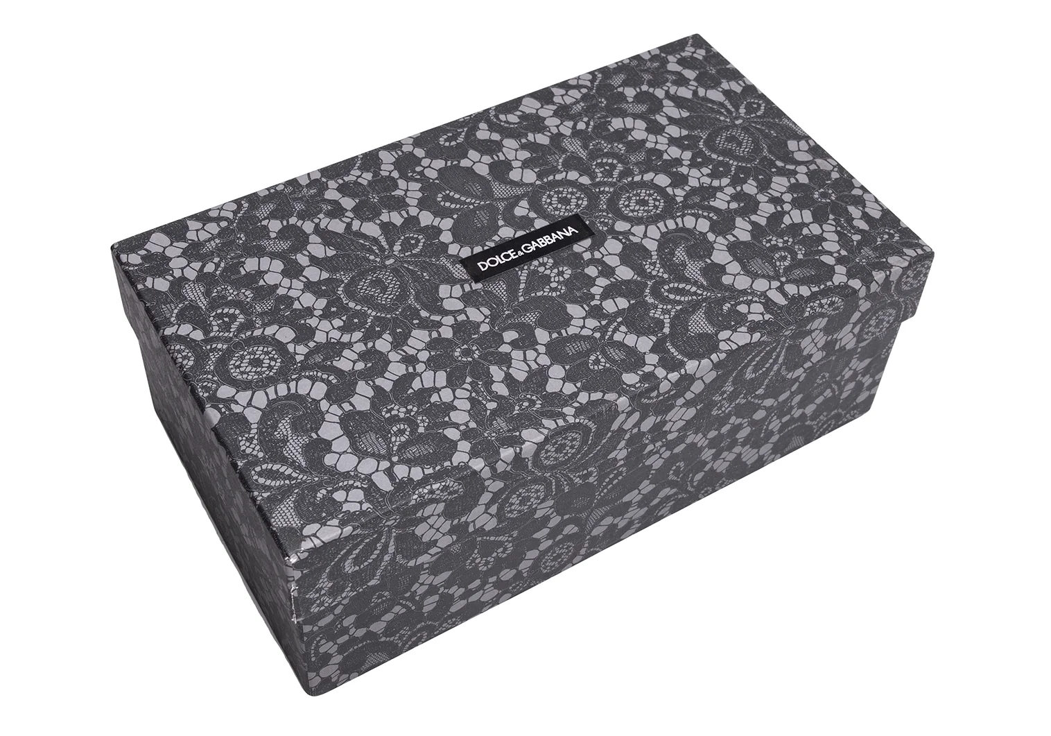 ドルチェ&ガッバーナDOLCE&GABBANA ビジュー装飾レースパンプス