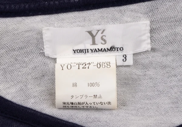 Y's  Cotton Layered V-neck T Shirt K-136522_018