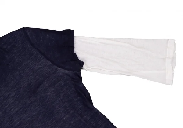 Y's  Cotton Layered V-neck T Shirt K-136522_004