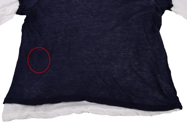 Y's  Cotton Layered V-neck T Shirt K-136522_006