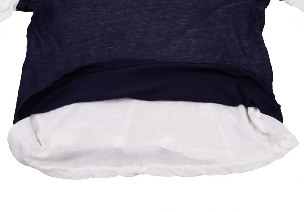 Y's  Cotton Layered V-neck T Shirt K-136522_008