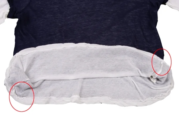 Y's  Cotton Layered V-neck T Shirt K-136522_009