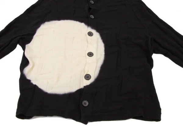 Y's Circle Discharge Dyed Knit Cardigan K-136525_010