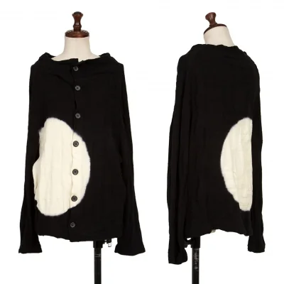 Y's Circle Discharge Dyed Knit Cardigan