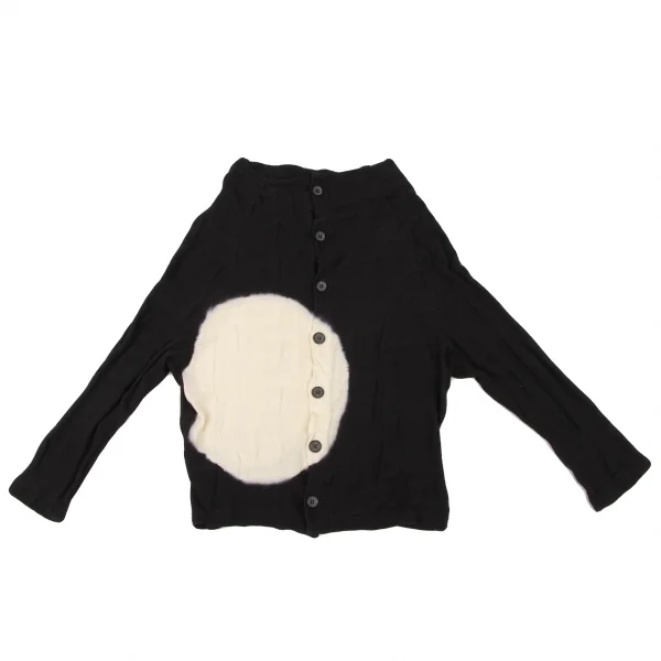 Y's Circle Discharge Dyed Knit Cardigan K-136525_002