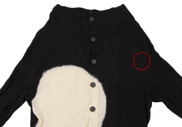 Y's Circle Discharge Dyed Knit Cardigan K-136525_003