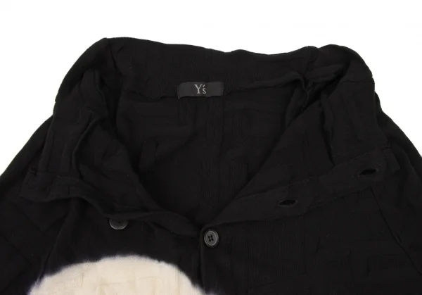 Y's Circle Discharge Dyed Knit Cardigan K-136525_007