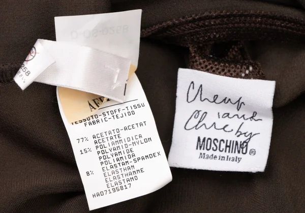 MOSCHINO cheap&chic Acetate Lame T Shirt K-136543_010
