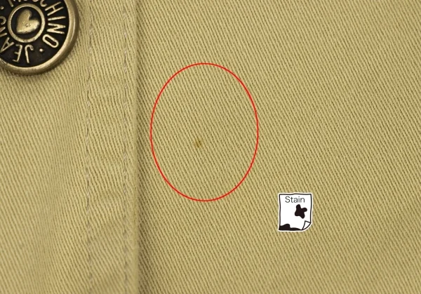 MOSCHINO JEANS Cotton Switching Logo Button Jacket K-136544_014