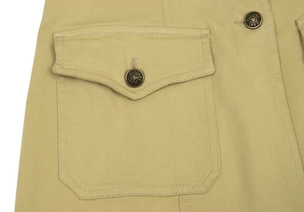 MOSCHINO JEANS Cotton Switching Logo Button Jacket K-136544_015