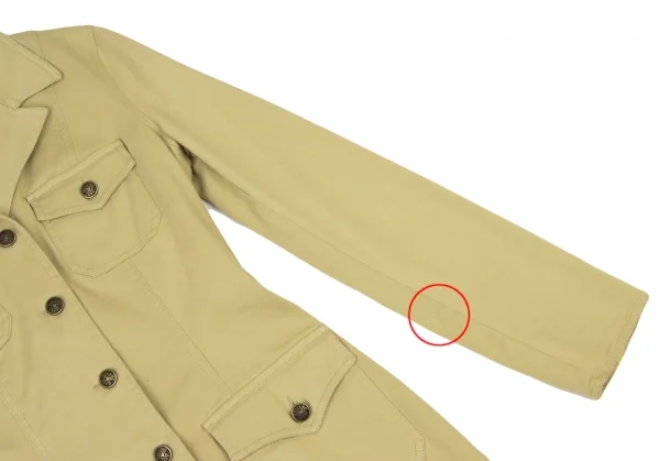 MOSCHINO JEANS Cotton Switching Logo Button Jacket K-136544_009