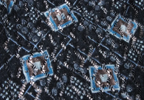 CHRISTIAN LACROIX BAZAR Jacquard Mock Neck Knit Sweater K-136554_010