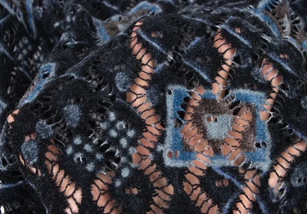 CHRISTIAN LACROIX BAZAR Jacquard Mock Neck Knit Sweater K-136554_011