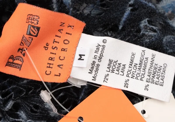 CHRISTIAN LACROIX BAZAR Jacquard Mock Neck Knit Sweater K-136554_013