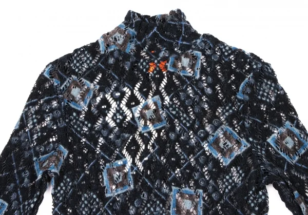 CHRISTIAN LACROIX BAZAR Jacquard Mock Neck Knit Sweater K-136554_003