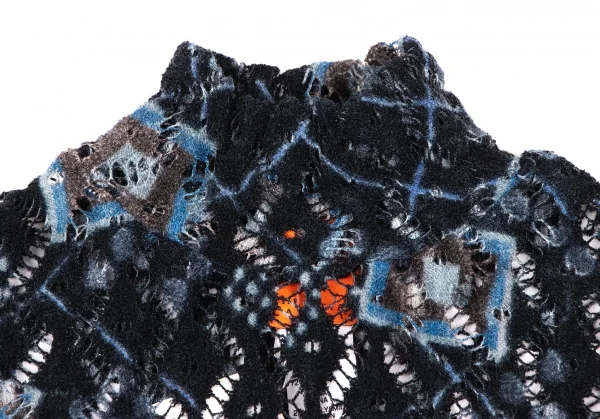 CHRISTIAN LACROIX BAZAR Jacquard Mock Neck Knit Sweater K-136554_004