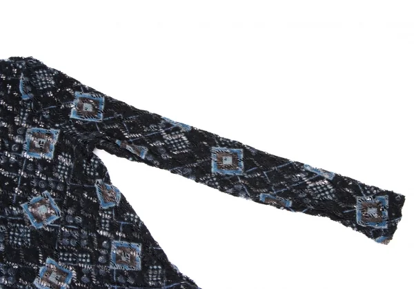 CHRISTIAN LACROIX BAZAR Jacquard Mock Neck Knit Sweater K-136554_005