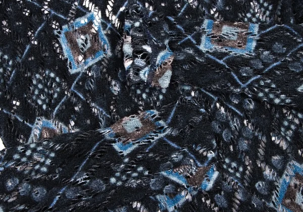 CHRISTIAN LACROIX BAZAR Jacquard Mock Neck Knit Sweater K-136554_006