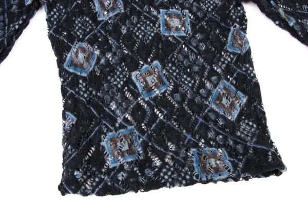 CHRISTIAN LACROIX BAZAR Jacquard Mock Neck Knit Sweater K-136554_007