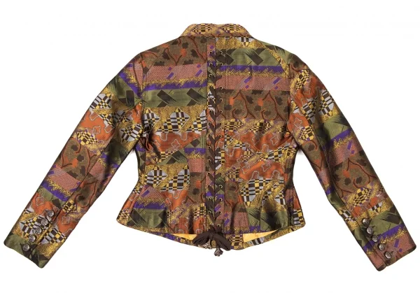 CHRISTIAN LACROIX BAZAR Jacquard Back Lace-Up Jacket K-136556_014
