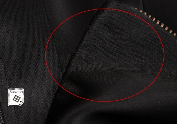 クリスチャンラクロワバザールCHRISTIAN LACROIX BAZAR アセテートレーヨン異素材切替ジップジャケット 黒38 K-136559_010