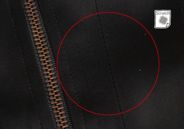 クリスチャンラクロワバザールCHRISTIAN LACROIX BAZAR アセテートレーヨン異素材切替ジップジャケット 黒38 K-136559_013