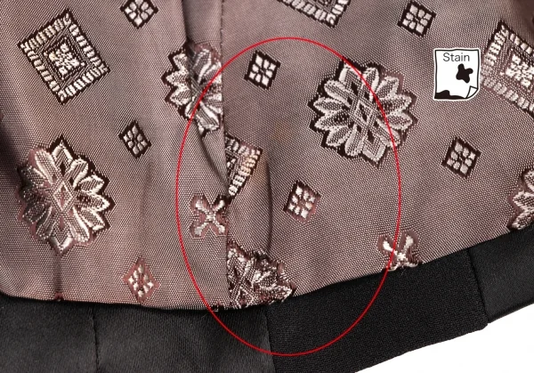 クリスチャンラクロワバザールCHRISTIAN LACROIX BAZAR アセテートレーヨン異素材切替ジップジャケット 黒38 K-136559_015