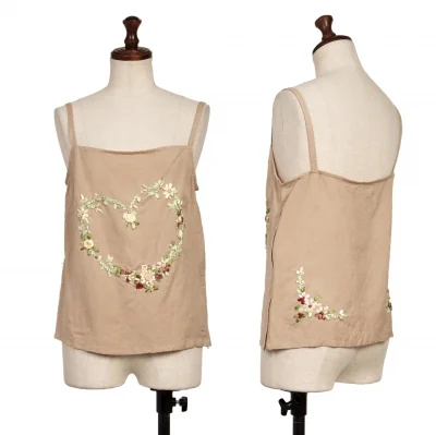 tricot COMME des GARCONS Floral Embroidery Camisole